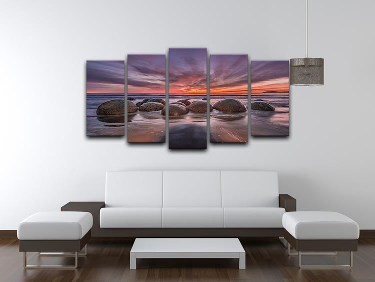 The Barrier 5 Split Panel Canvas - Canvas Art Rocks - 3