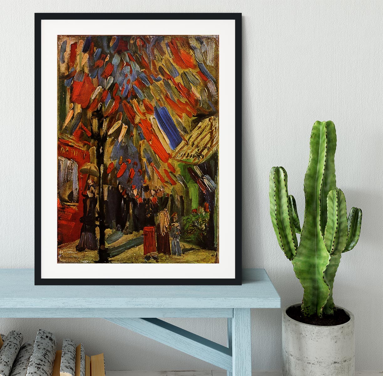 14 July in Paris by Van Gogh Framed Print - Canvas Art Rocks - 1