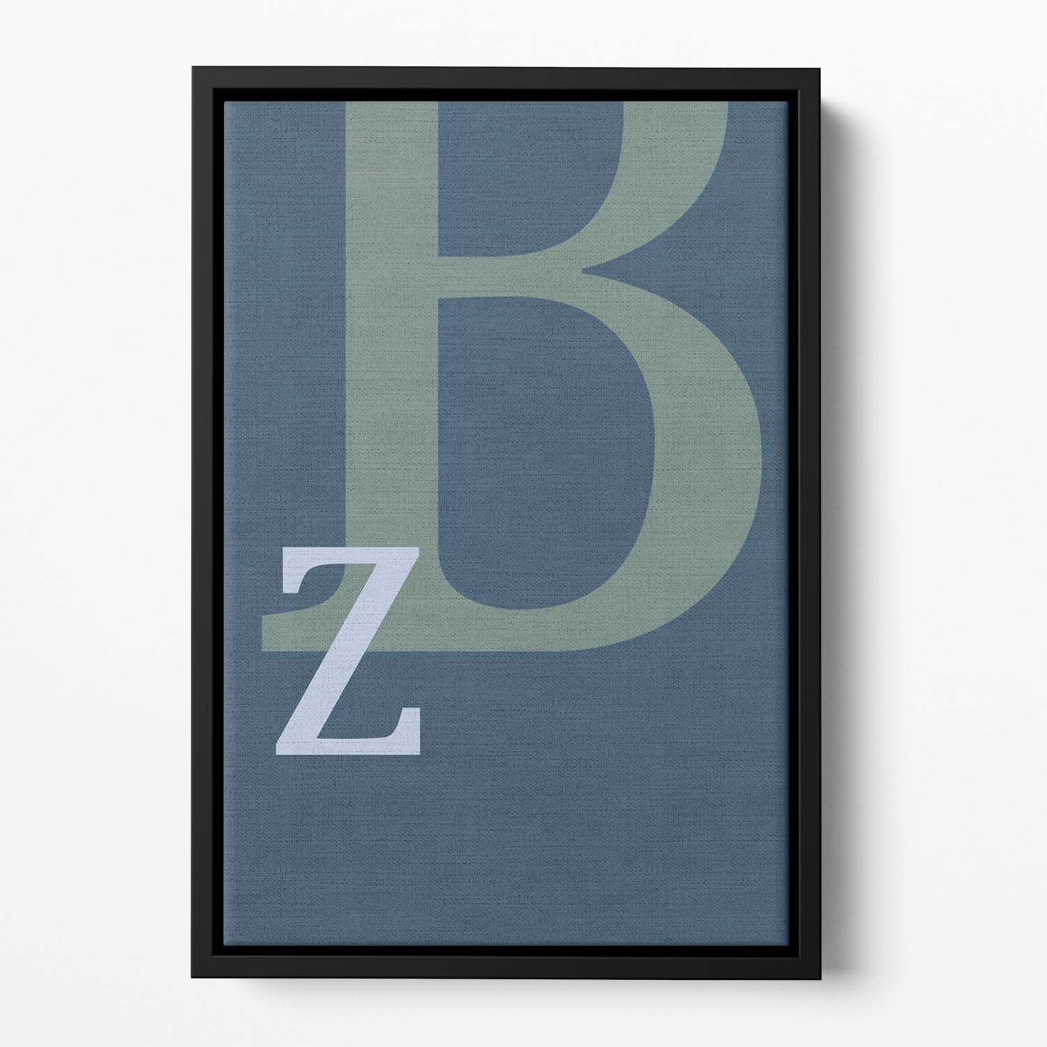 Letter B Floating Framed Canvas - 1x - 2
