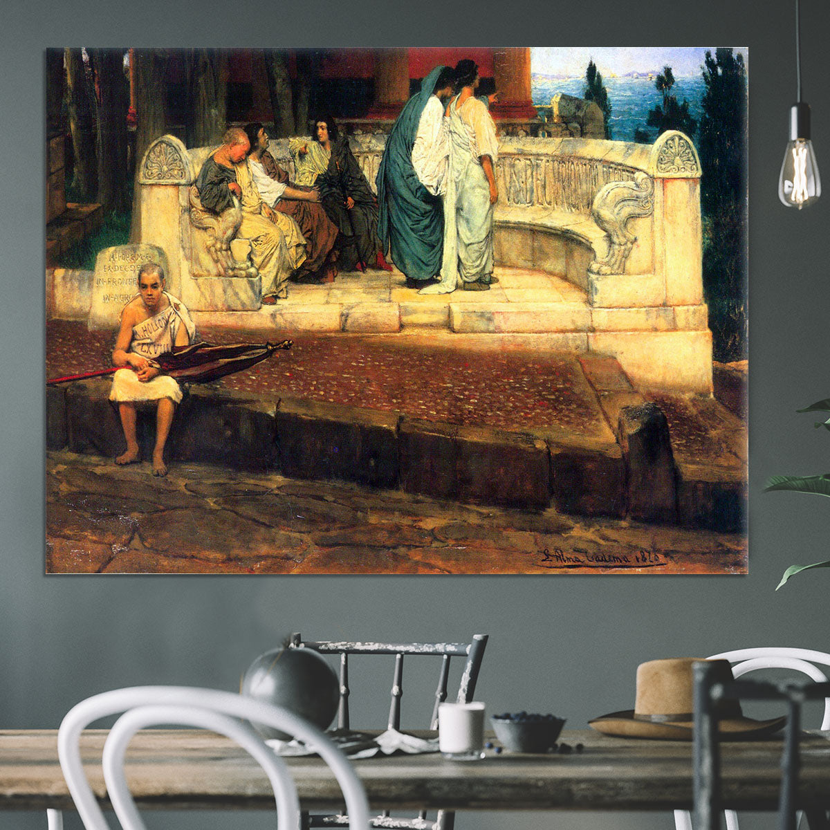 A Exedra by Alma Tadema Canvas Print or Poster - Canvas Art Rocks - 3
