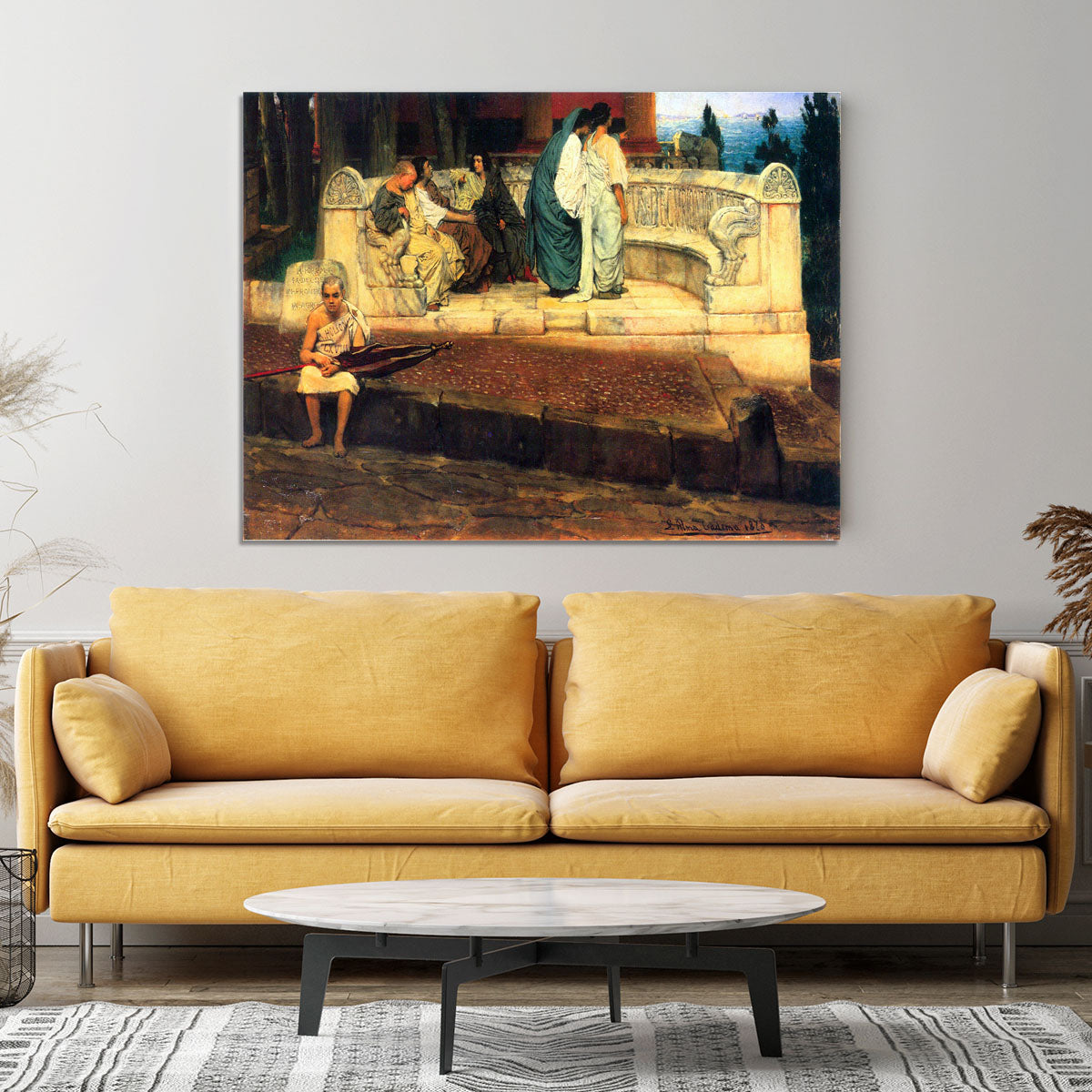A Exedra by Alma Tadema Canvas Print or Poster - Canvas Art Rocks - 4