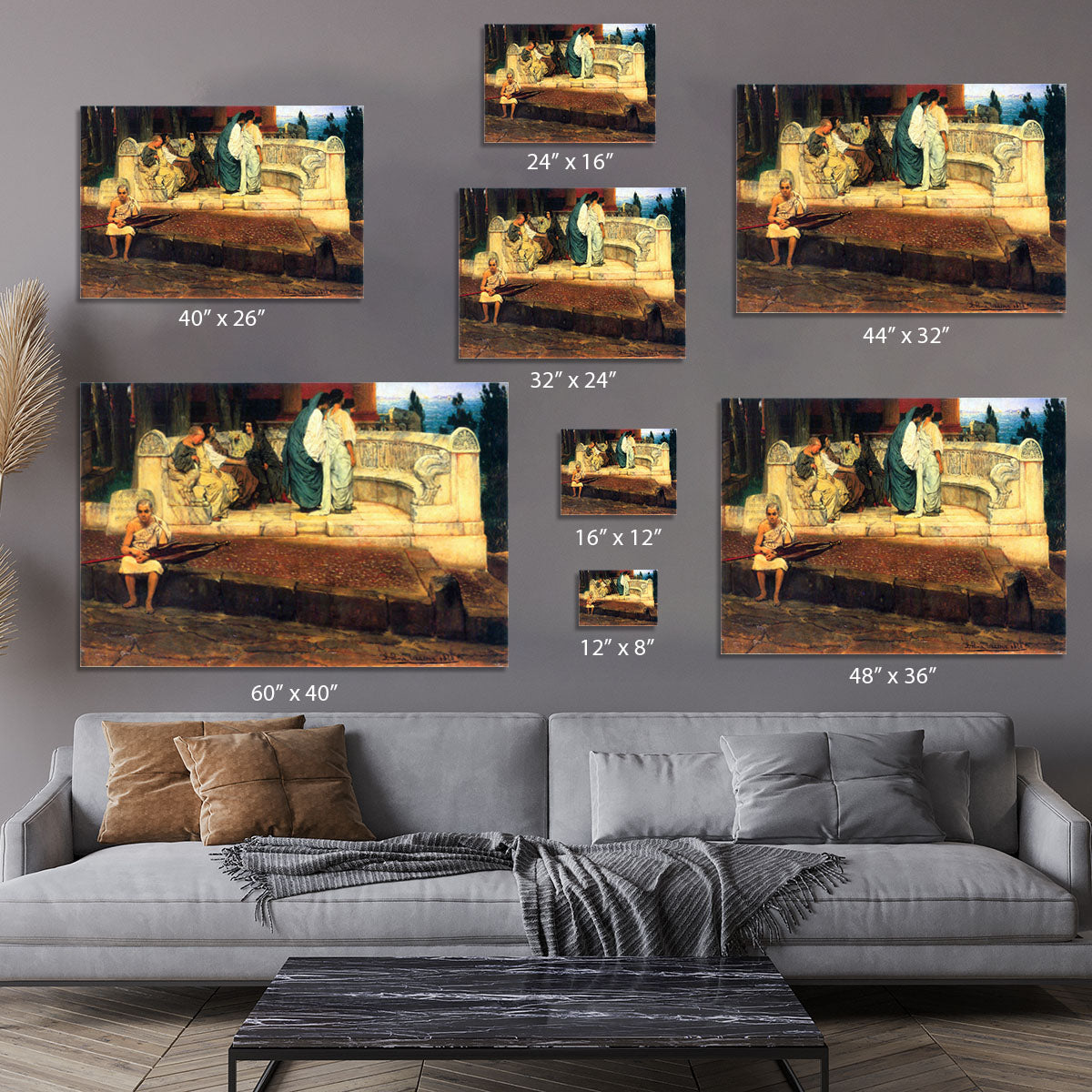 A Exedra by Alma Tadema Canvas Print or Poster - Canvas Art Rocks - 7