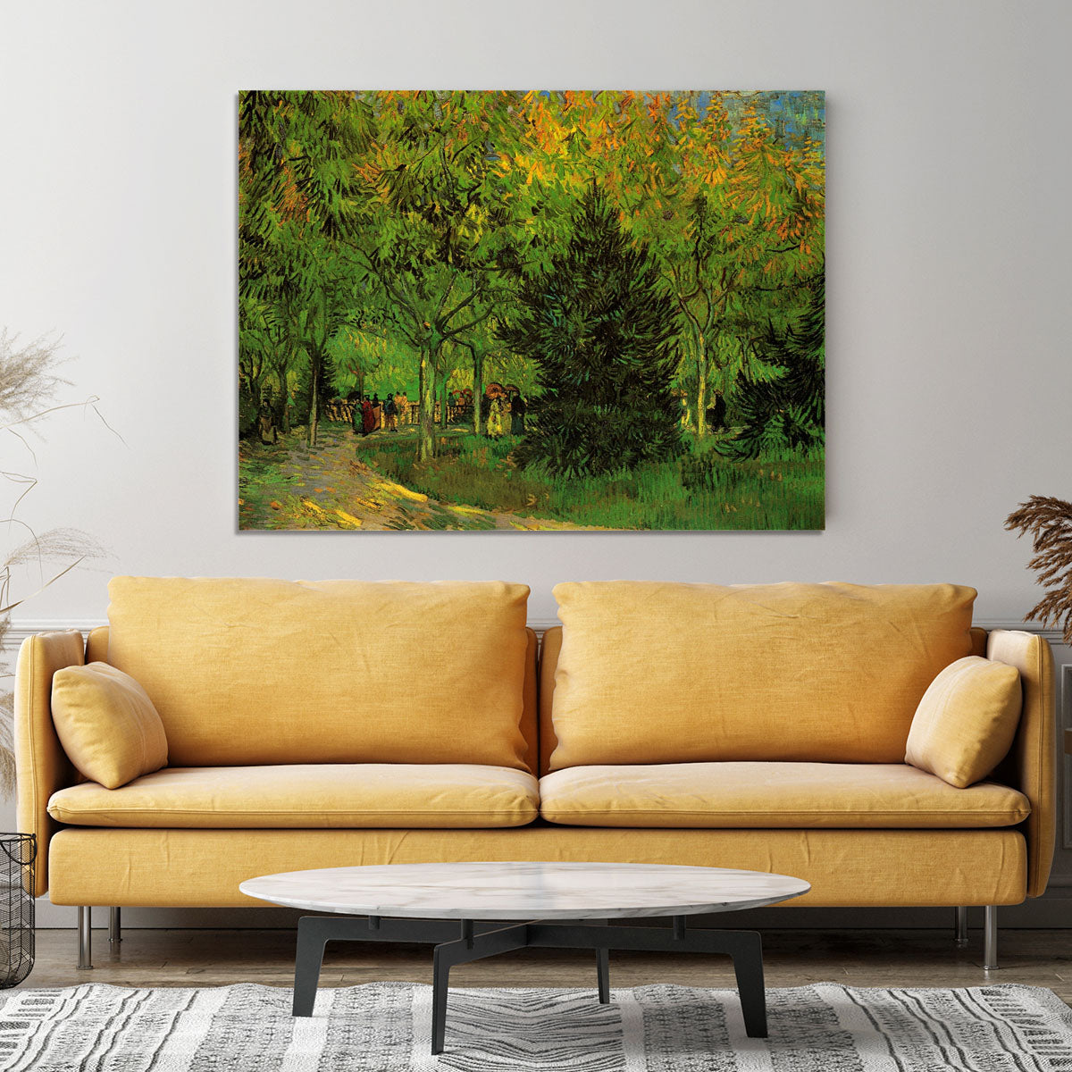 A Lane in the Public Garden at Arles by Van Gogh Canvas Print or Poster - Canvas Art Rocks - 4