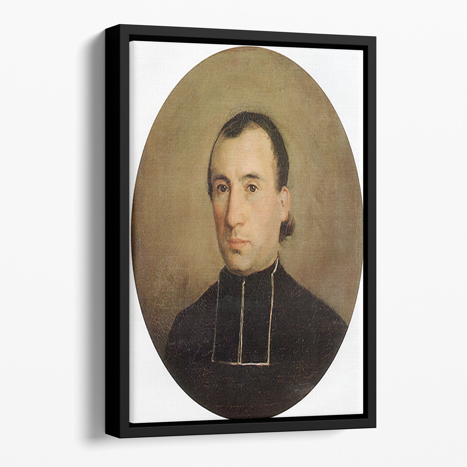 A Portrait of Eugene Bouguereau 1850 By Bouguereau Floating Framed Canvas