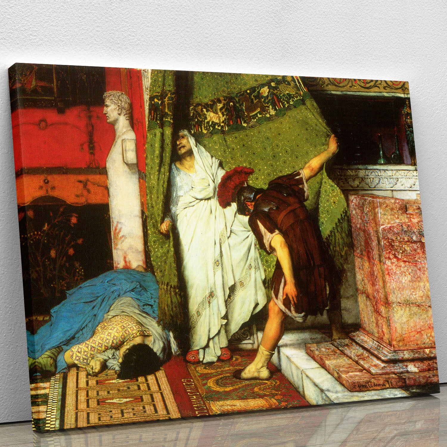 A Roman conqueror detail 2 by Alma Tadema Canvas Print or Poster - Canvas Art Rocks - 1
