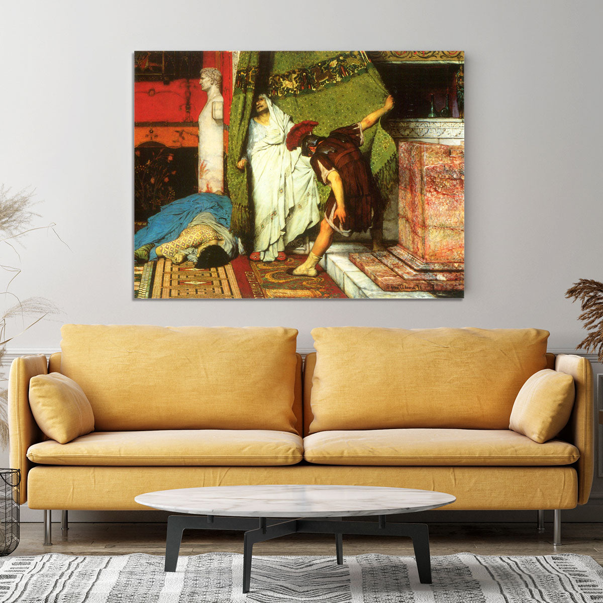 A Roman conqueror detail 2 by Alma Tadema Canvas Print or Poster - Canvas Art Rocks - 4