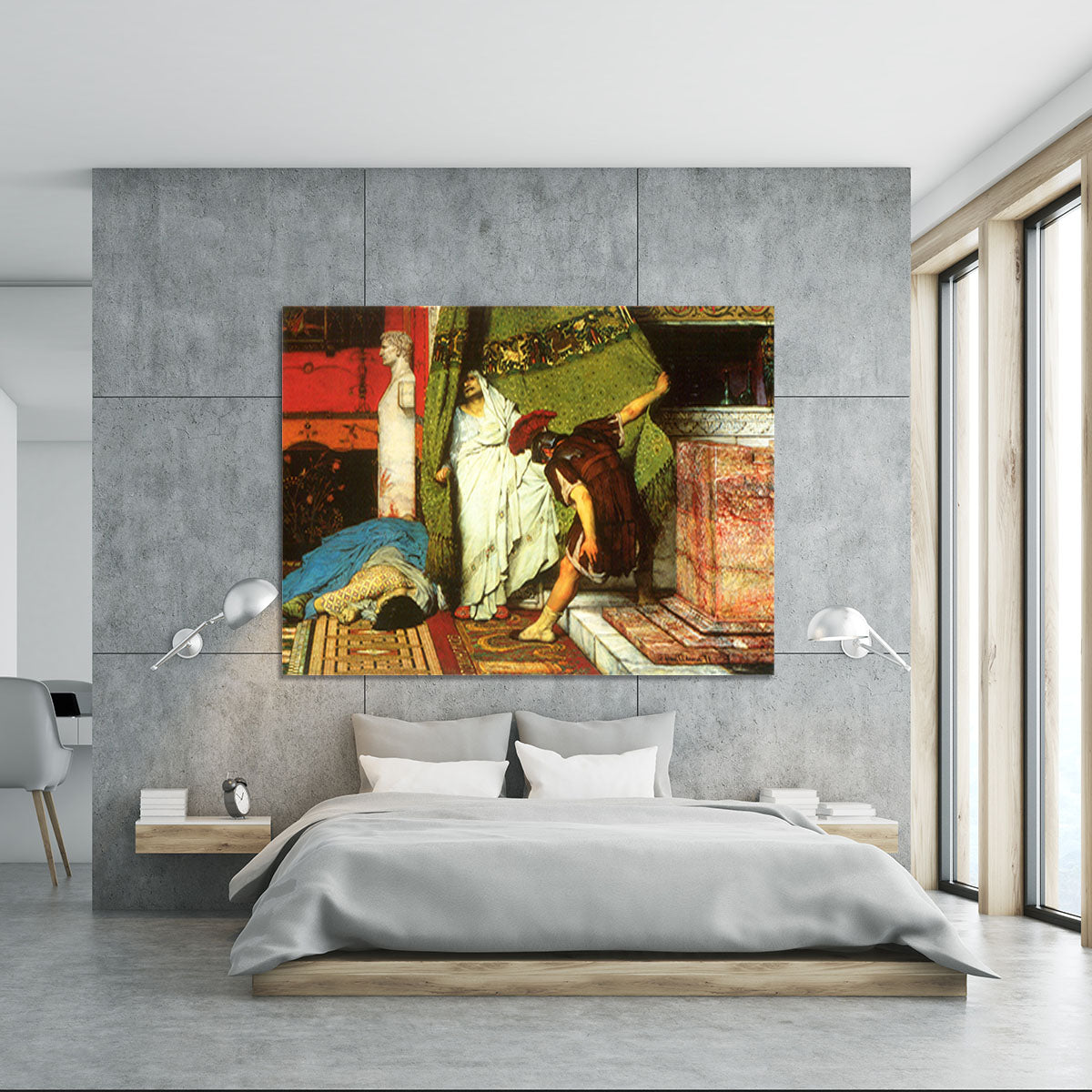 A Roman conqueror detail 2 by Alma Tadema Canvas Print or Poster - Canvas Art Rocks - 5