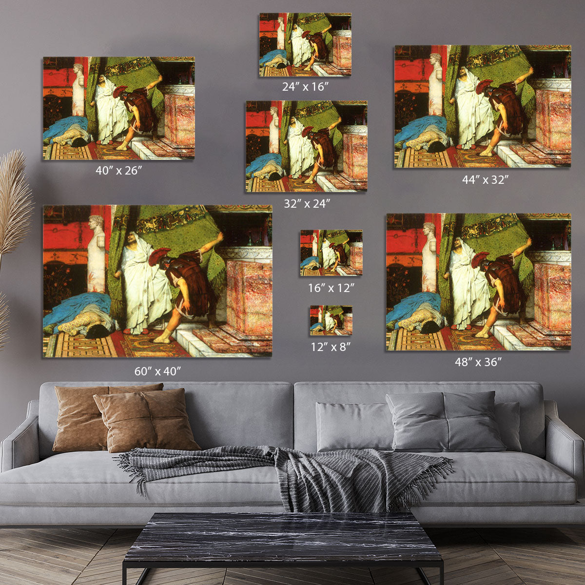 A Roman conqueror detail 2 by Alma Tadema Canvas Print or Poster - Canvas Art Rocks - 7