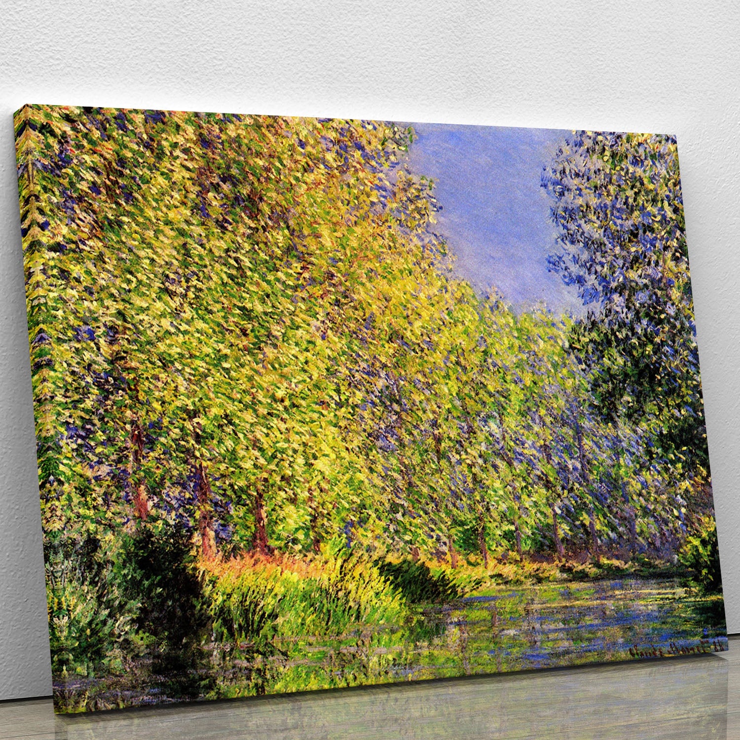 A bend of the Epte Giverny by Monet Canvas Print or Poster - Canvas Art Rocks - 1