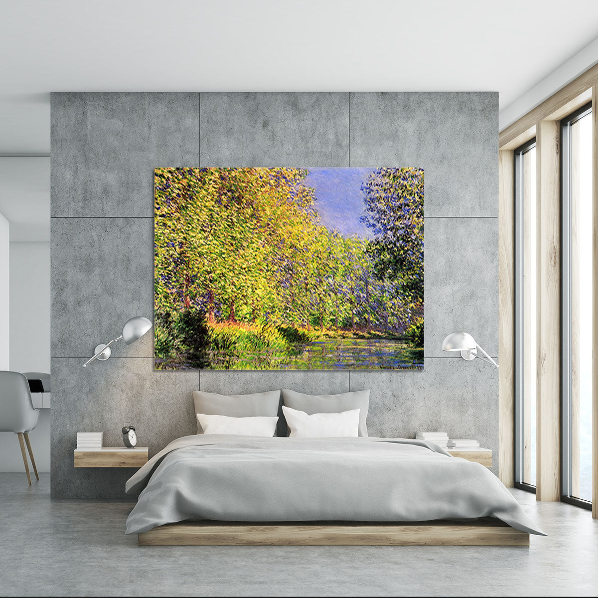 A bend of the Epte Giverny by Monet Canvas Print or Poster - Canvas Art Rocks - 5