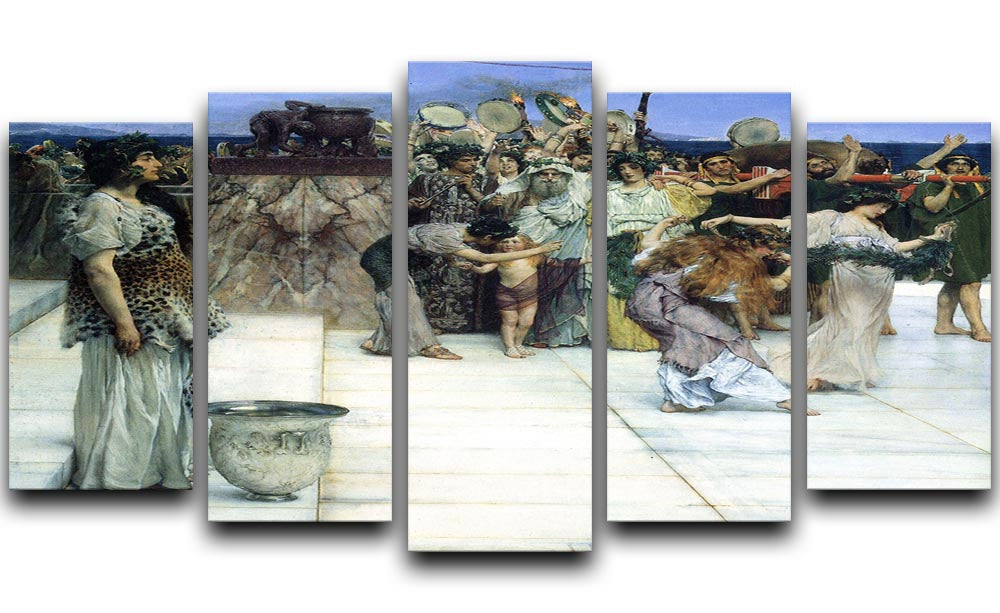 A consecration of Bacchus detail 1 by Alma Tadema 5 Split Panel Canvas - Canvas Art Rocks - 1