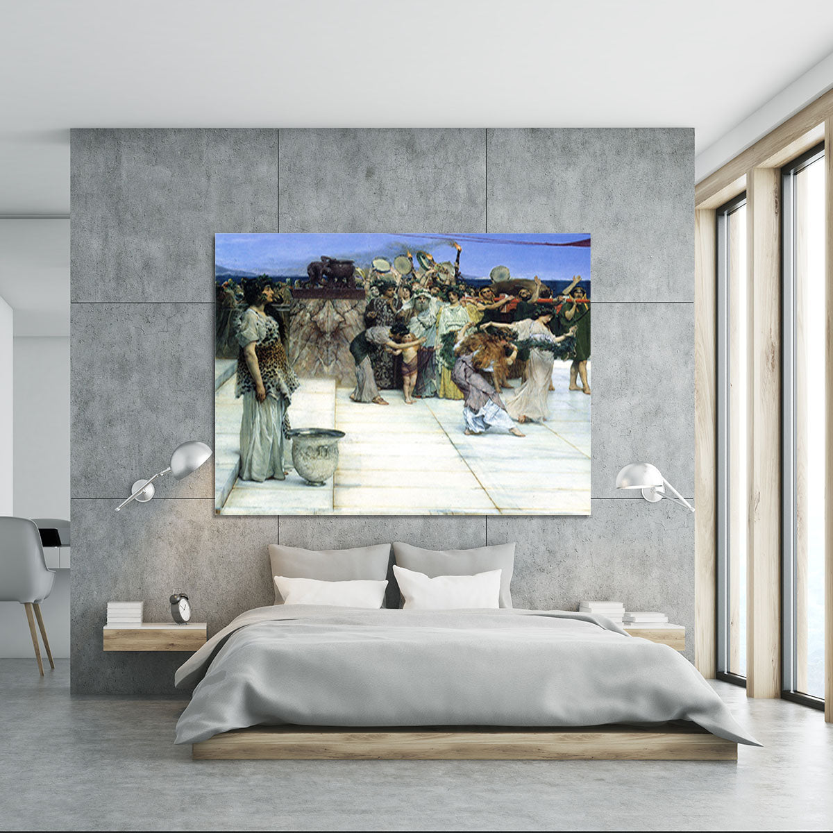 A consecration of Bacchus detail 1 by Alma Tadema Canvas Print or Poster - Canvas Art Rocks - 5