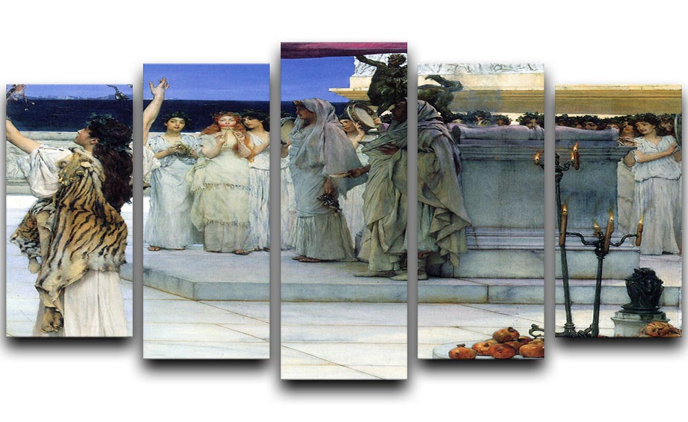 A consecration of Bacchus detail 2 by Alma Tadema 5 Split Panel Canvas - Canvas Art Rocks - 1