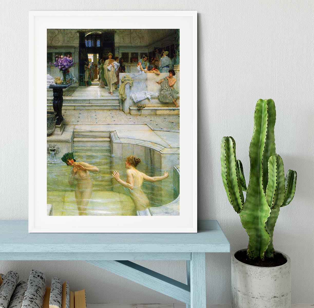 A favorite tradition by Alma Tadema Framed Print - Canvas Art Rocks - 5