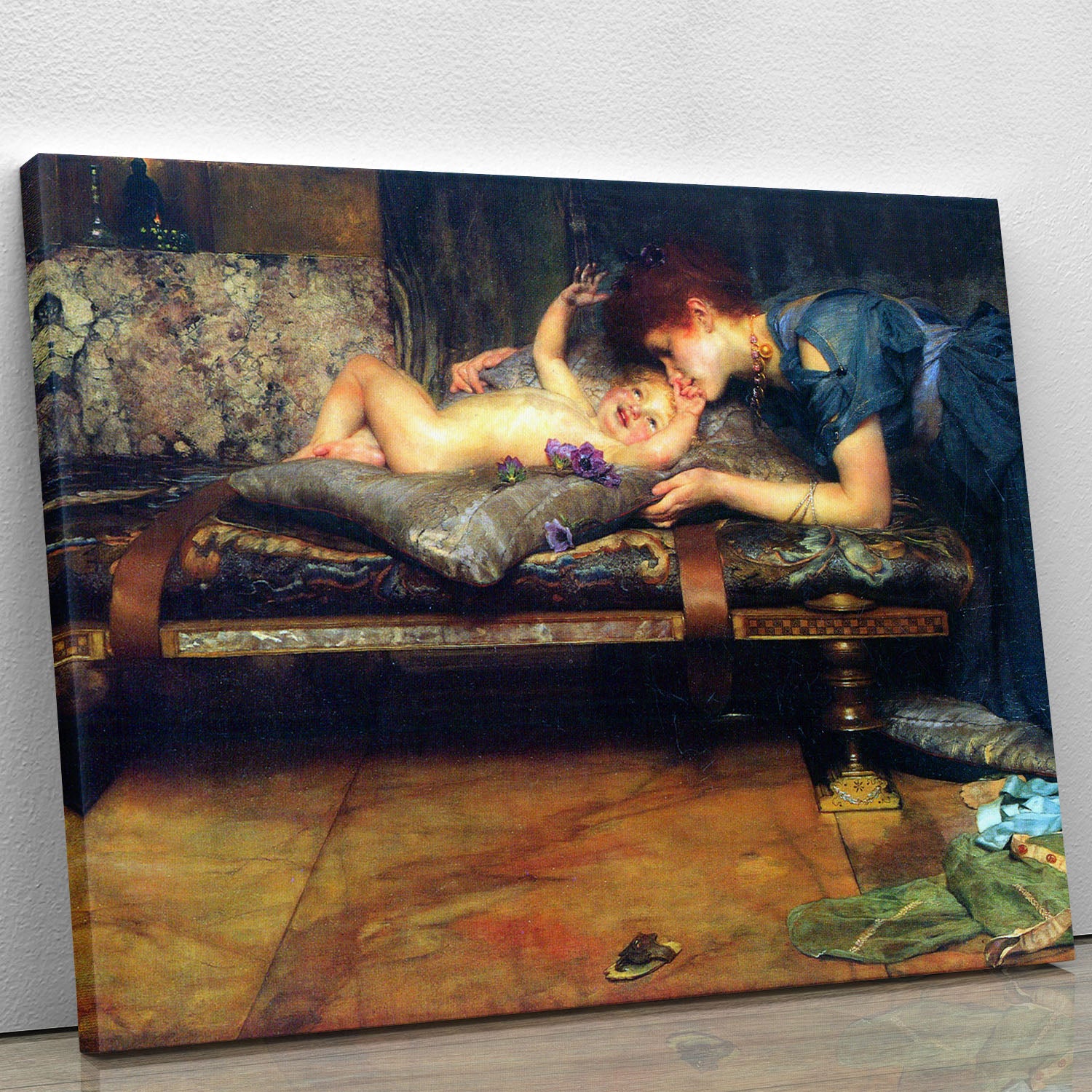 A paradise on earth detail by Alma Tadema Canvas Print or Poster - Canvas Art Rocks - 1