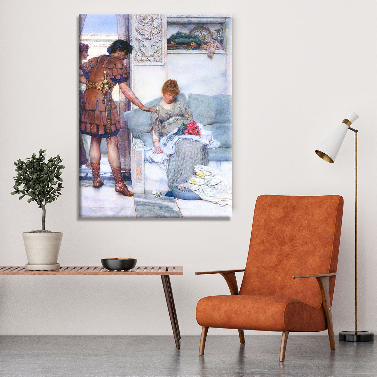 A quiet greeting by Alma Tadema Canvas Print or Poster - Canvas Art Rocks - 6