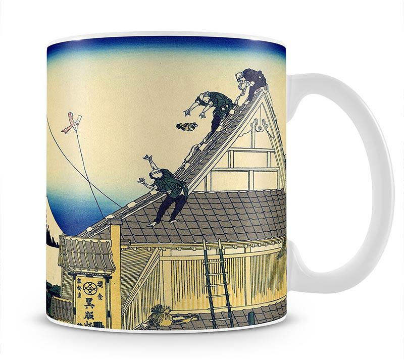A sketch of the Mitsui shop by Hokusai Mug - Canvas Art Rocks - 1