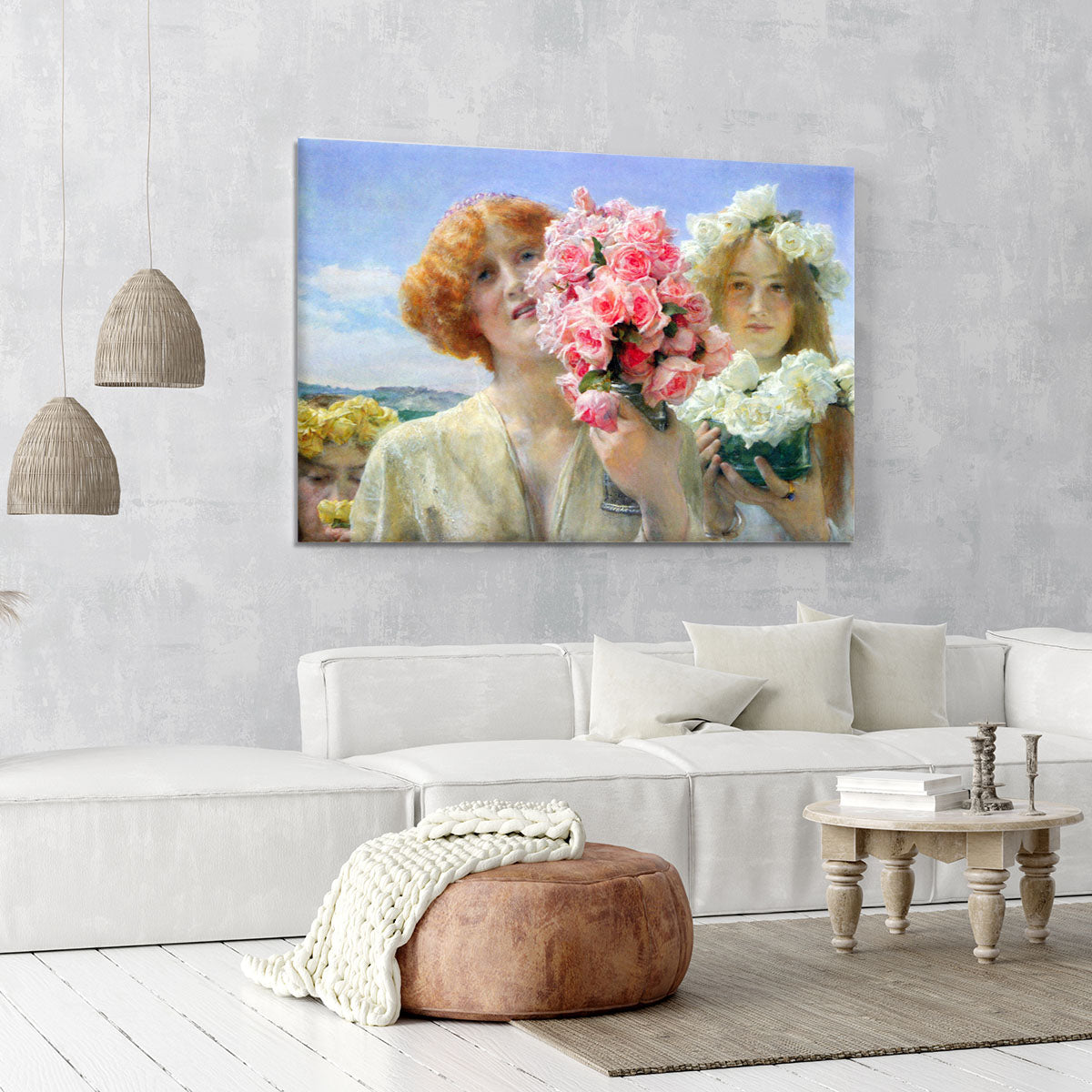 A summer offering by Alma Tadema Canvas Print or Poster - Canvas Art Rocks - 6