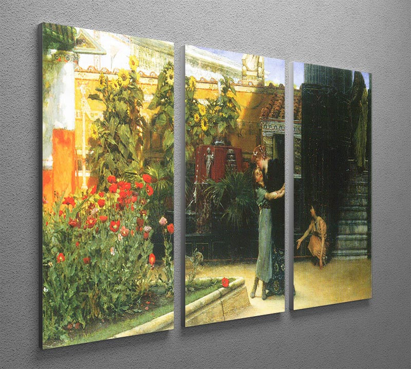 A warm welcome by Alma Tadema 3 Split Panel Canvas Print - Canvas Art Rocks - 2