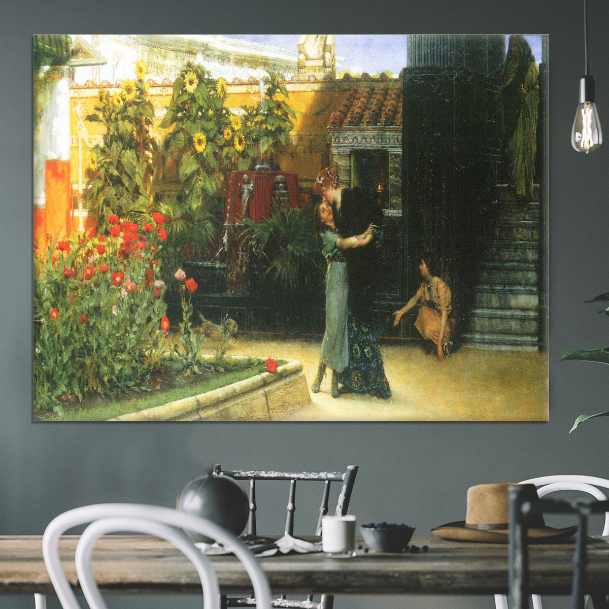 A warm welcome by Alma Tadema Canvas Print or Poster - Canvas Art Rocks - 3