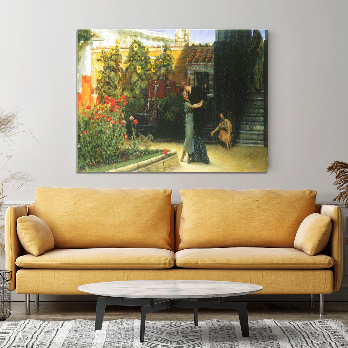 A warm welcome by Alma Tadema Canvas Print or Poster - Canvas Art Rocks - 4