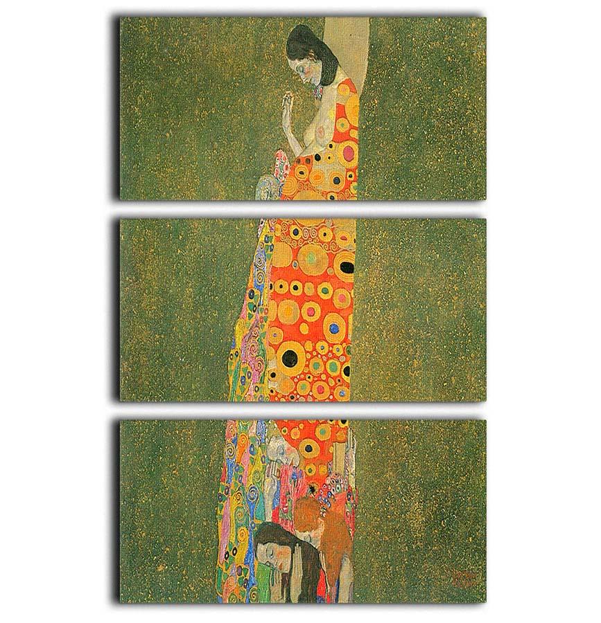 Abandoned Hope by Klimt 3 Split Panel Canvas Print - Canvas Art Rocks - 1