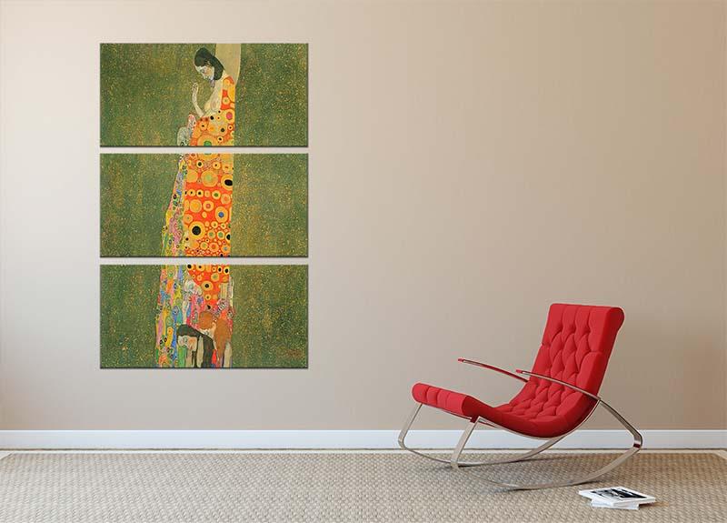 Abandoned Hope by Klimt 3 Split Panel Canvas Print - Canvas Art Rocks - 2