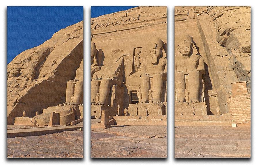 Abu Simbel Temple of King Ramses II 3 Split Panel Canvas Print - Canvas Art Rocks - 1