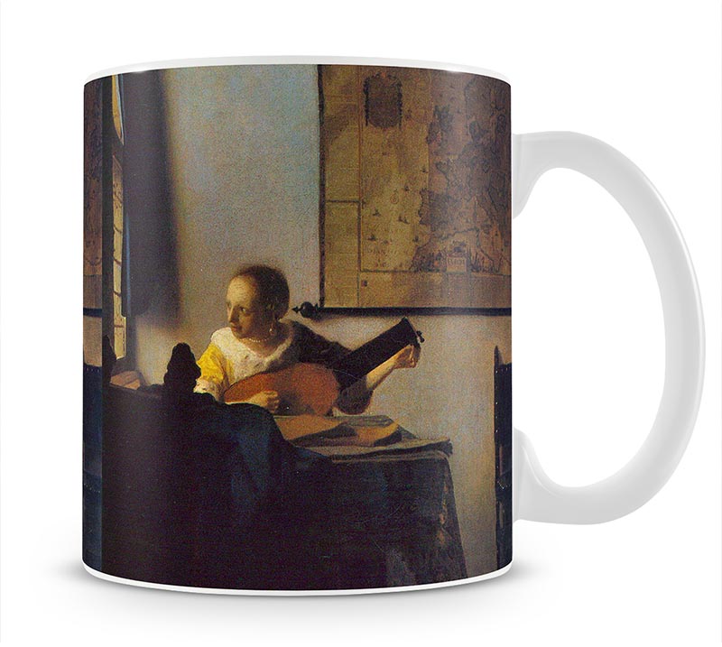 According to the player by Vermeer Mug - Canvas Art Rocks - 1