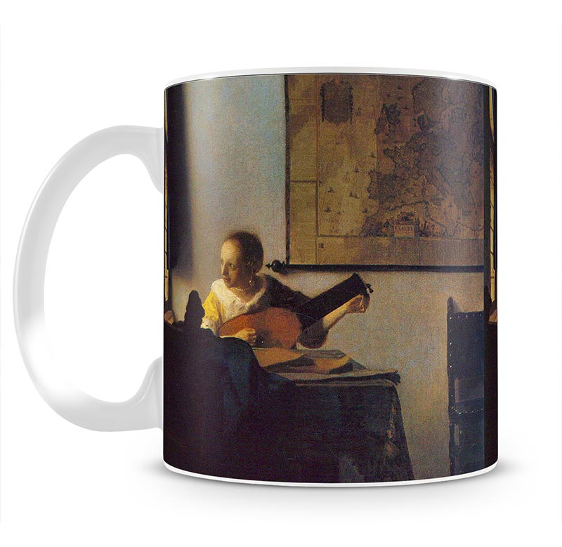 According to the player by Vermeer Mug - Canvas Art Rocks - 1