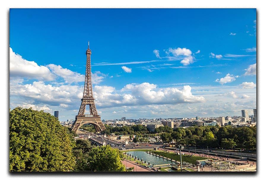 Aerial view of the Eiffel Tower Canvas Print or Poster - Canvas Art Rocks - 1