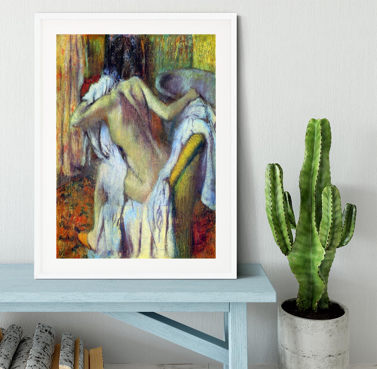 After Bathing 4 by Degas Framed Print - Canvas Art Rocks - 5