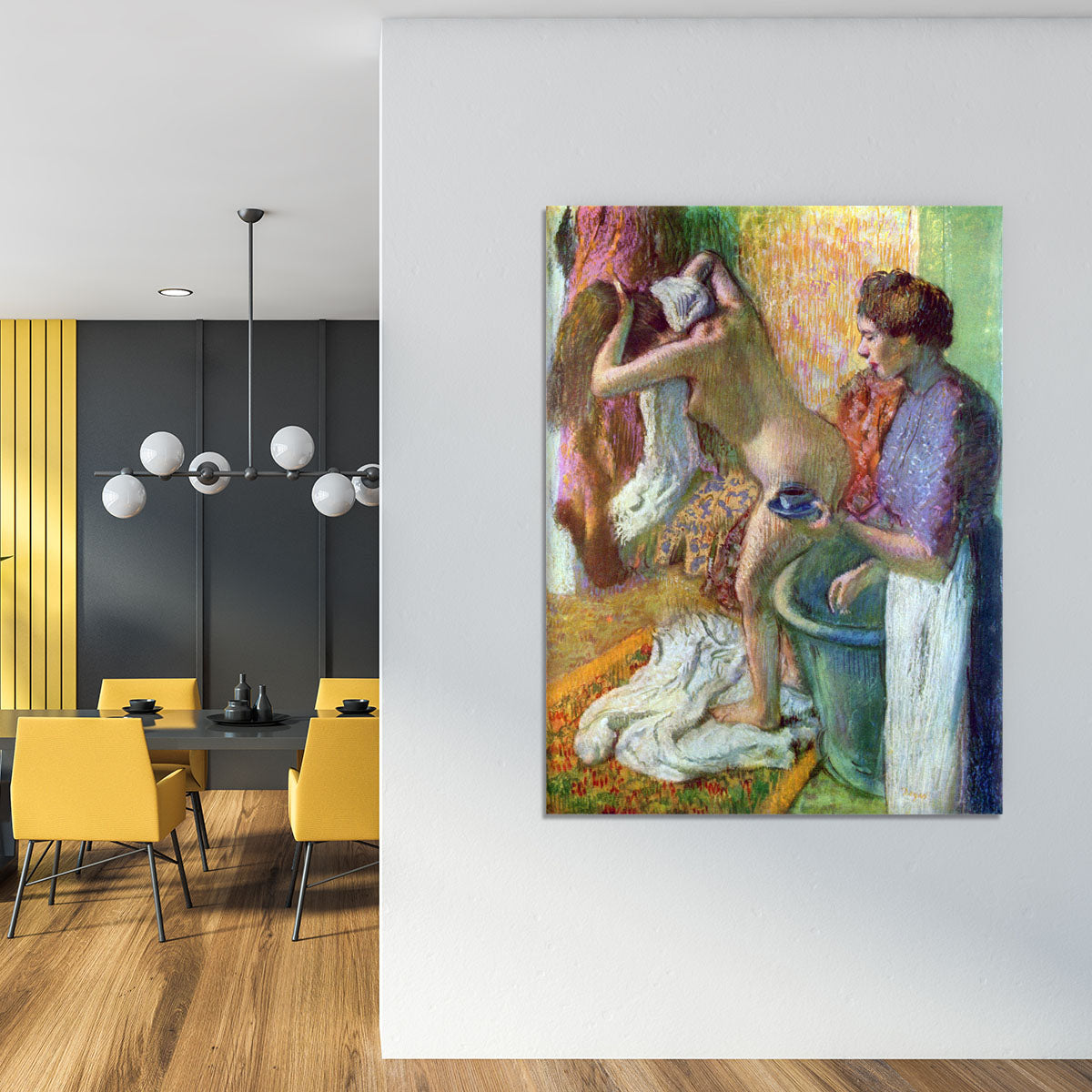After bathing 1 by Degas Canvas Print or Poster - Canvas Art Rocks - 4