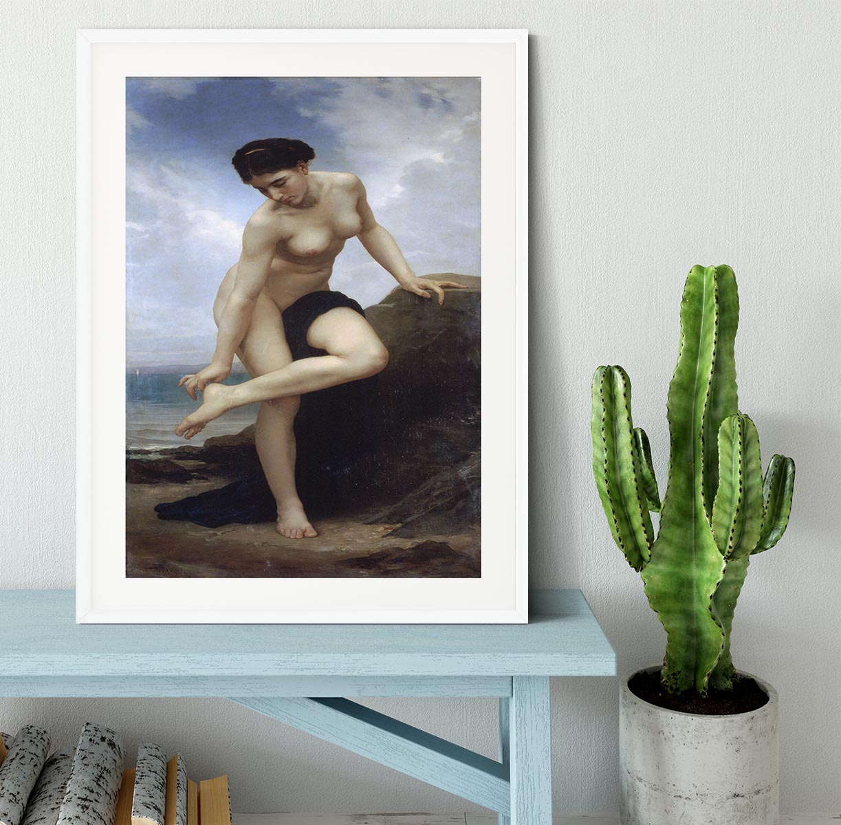 After the Bath By Bouguereau Framed Print - Canvas Art Rocks - 5