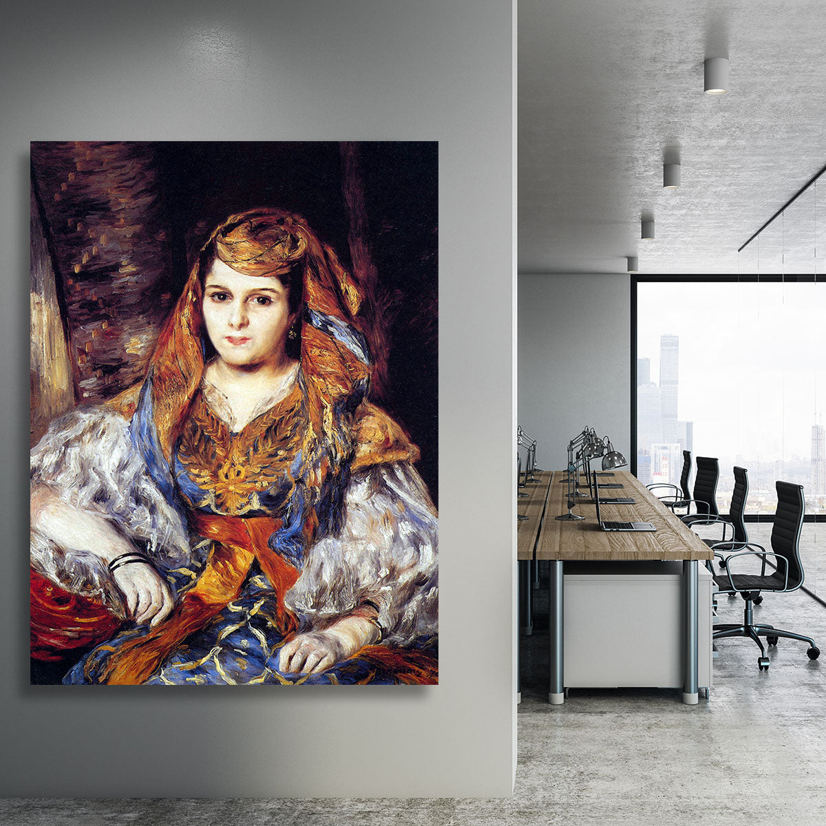 Algerian Woman by Renoir Canvas Print or Poster - Canvas Art Rocks - 3