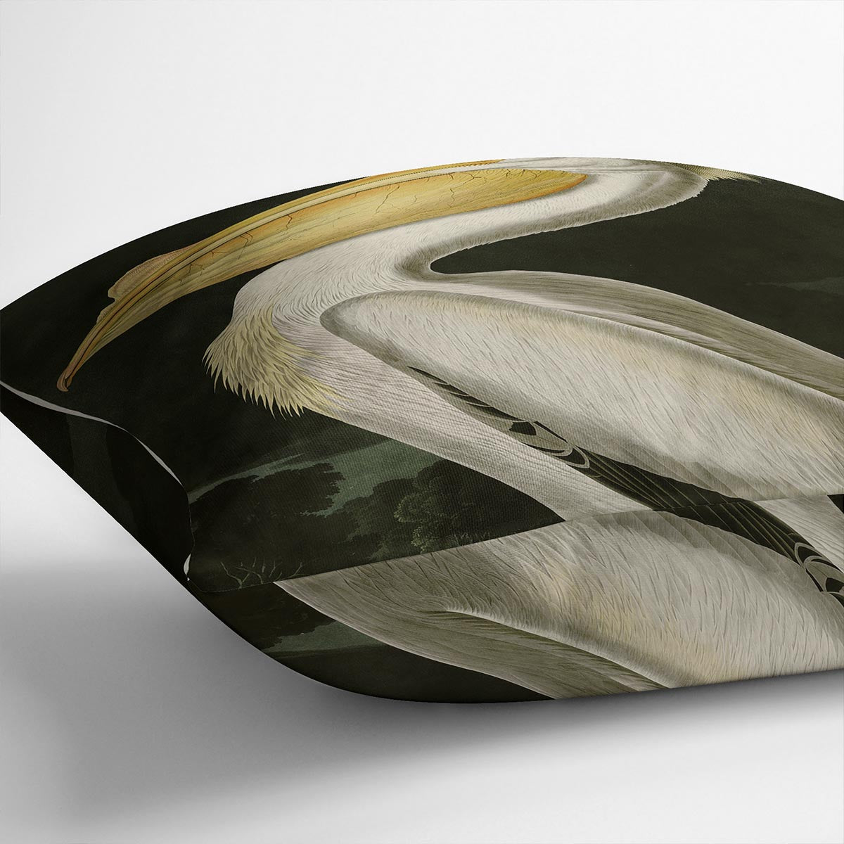 American White Pelican by Audubon Cushion