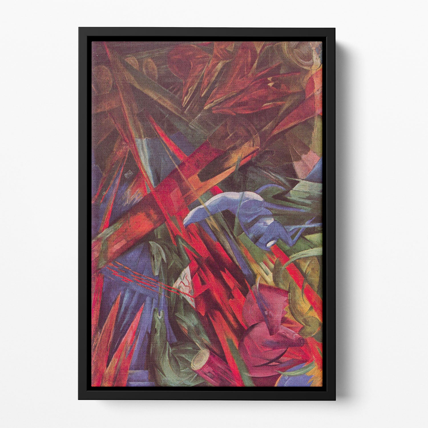 Animal Fates by Franz Marc Floating Framed Canvas