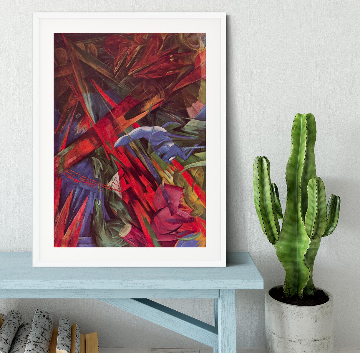 Animal Fates by Franz Marc Framed Print - Canvas Art Rocks - 5