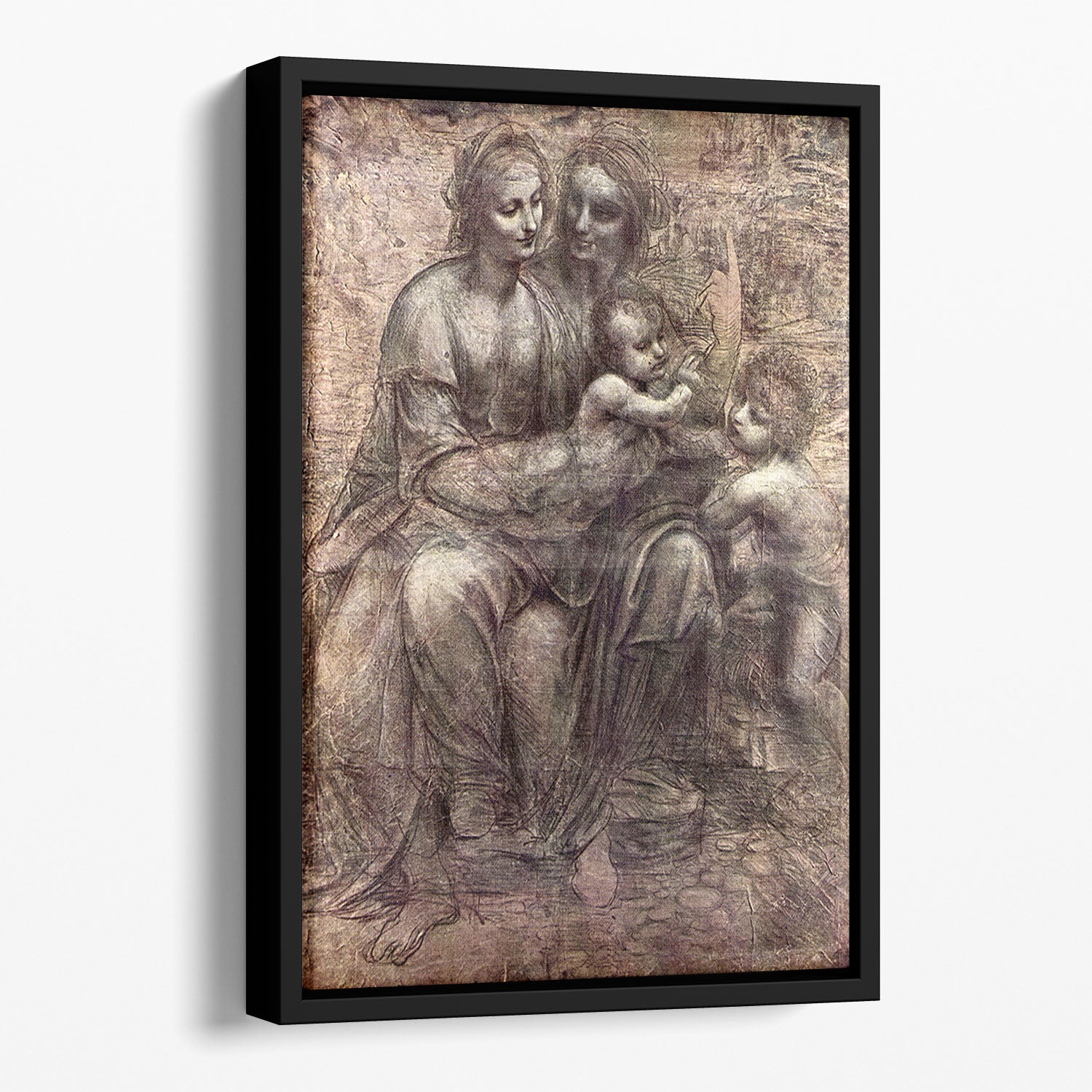 Anna Selbdritt by Da Vinci Floating Framed Canvas
