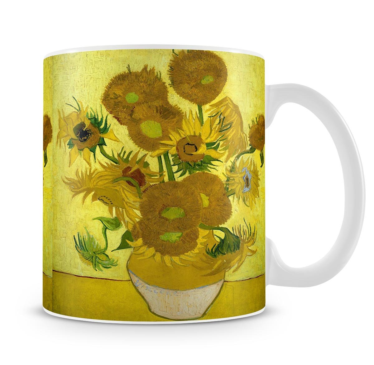 Another vase of sunflowers Mug - Canvas Art Rocks - 4