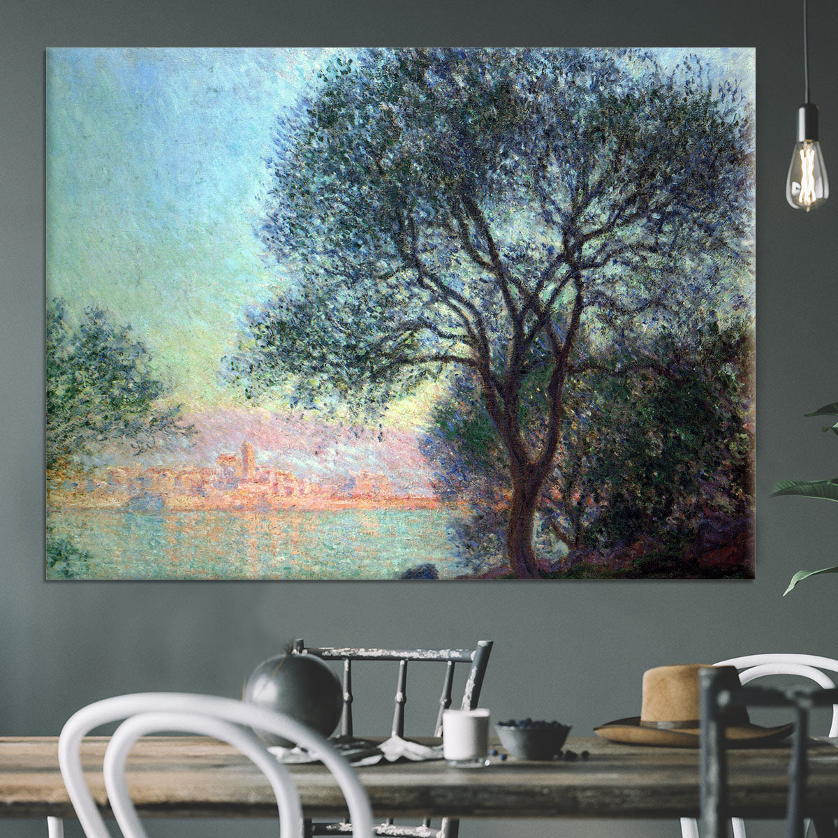 Antibes seen from La Salis by Monet Canvas Print or Poster - Canvas Art Rocks - 3