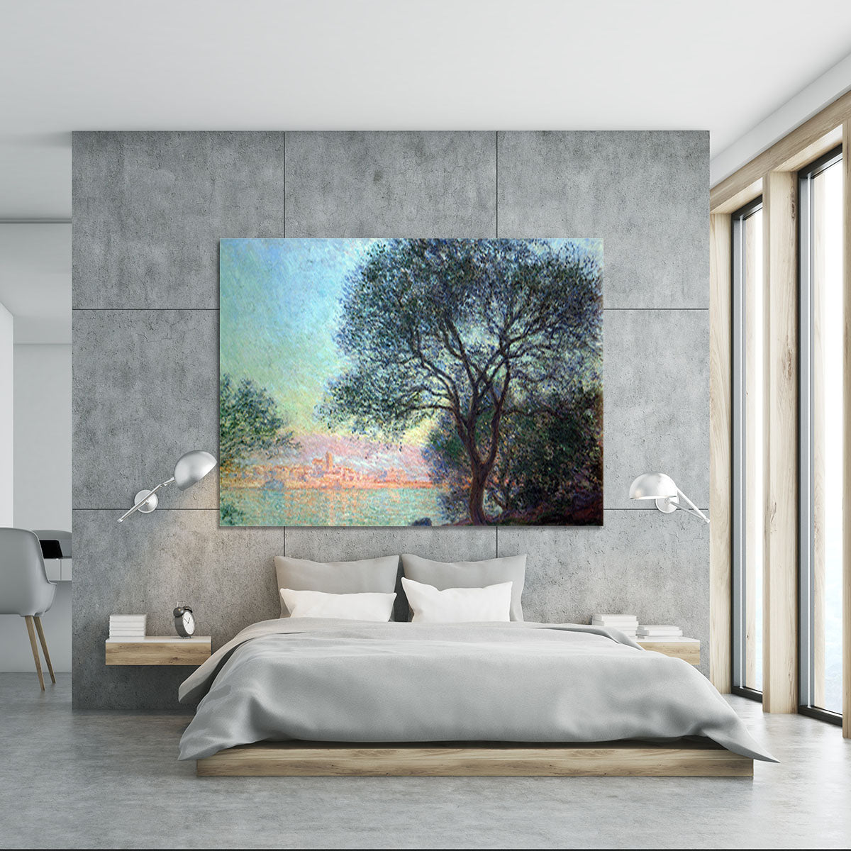 Antibes seen from La Salis by Monet Canvas Print or Poster - Canvas Art Rocks - 5