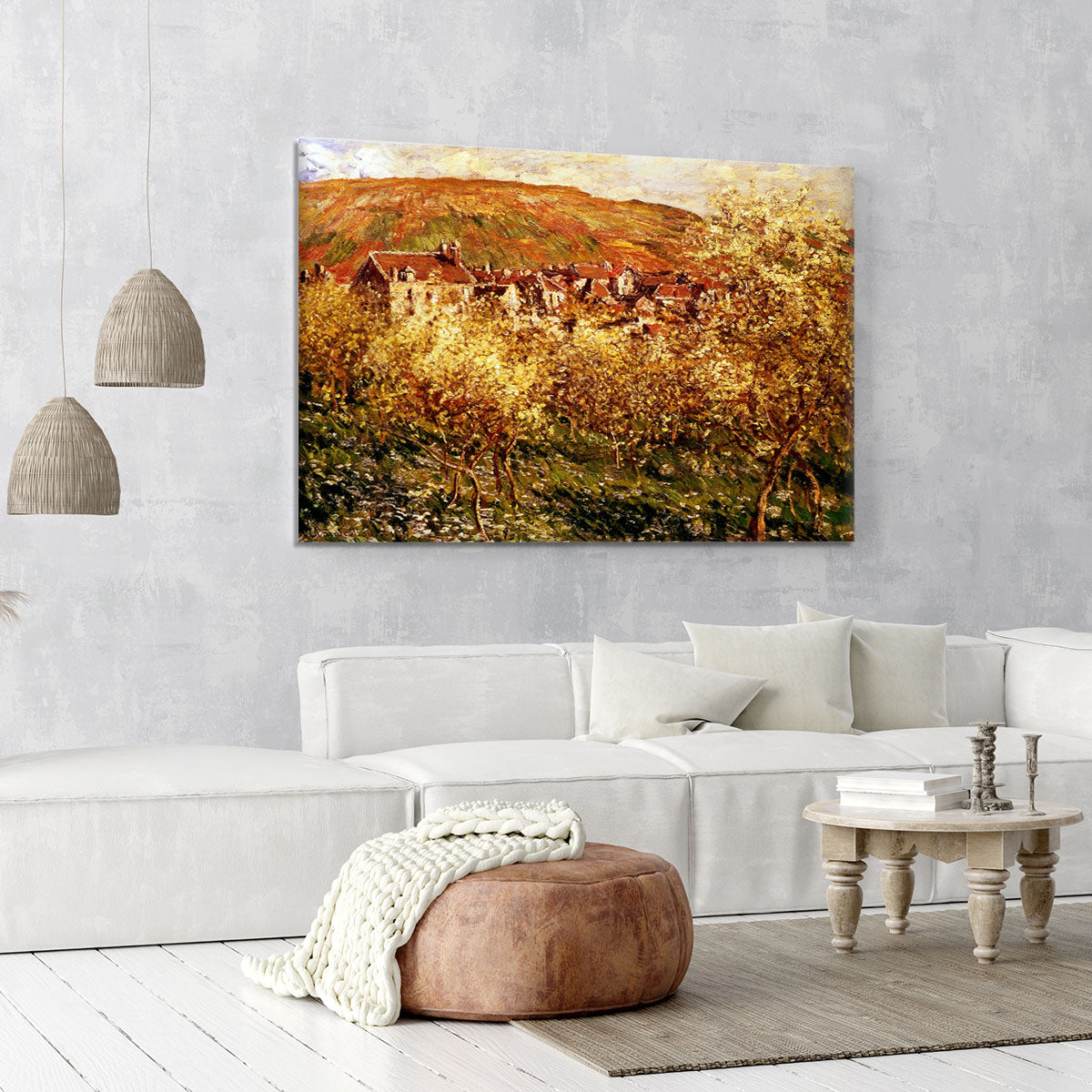 Apple Trees In Blossom by Monet Canvas Print or Poster - Canvas Art Rocks - 6