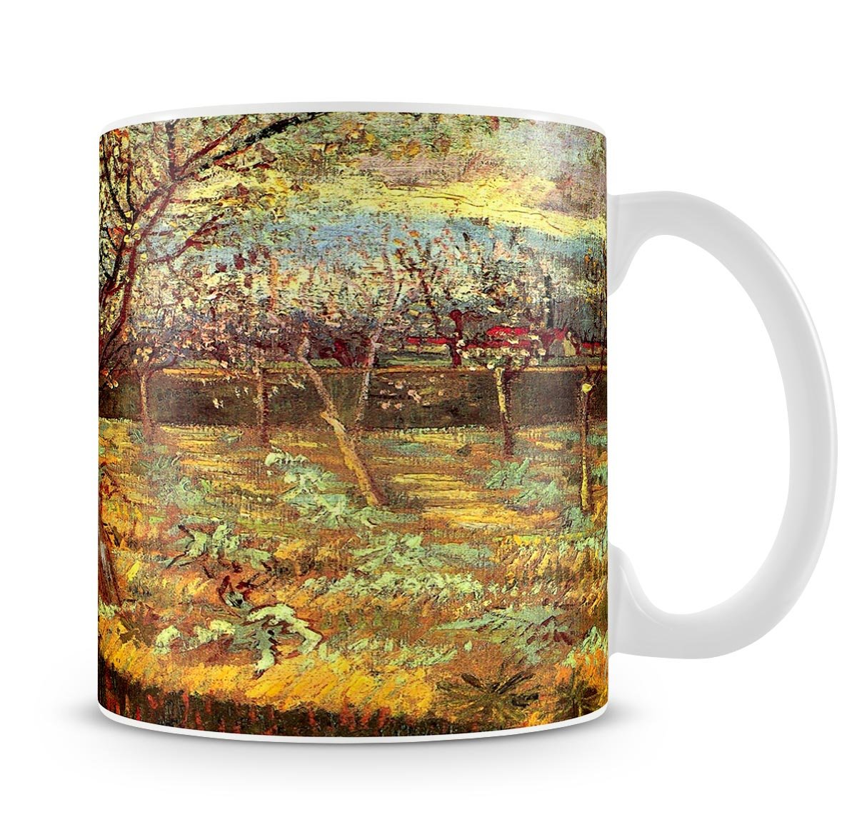 Apricot Trees in Blossom by Van Gogh Mug - Canvas Art Rocks - 4