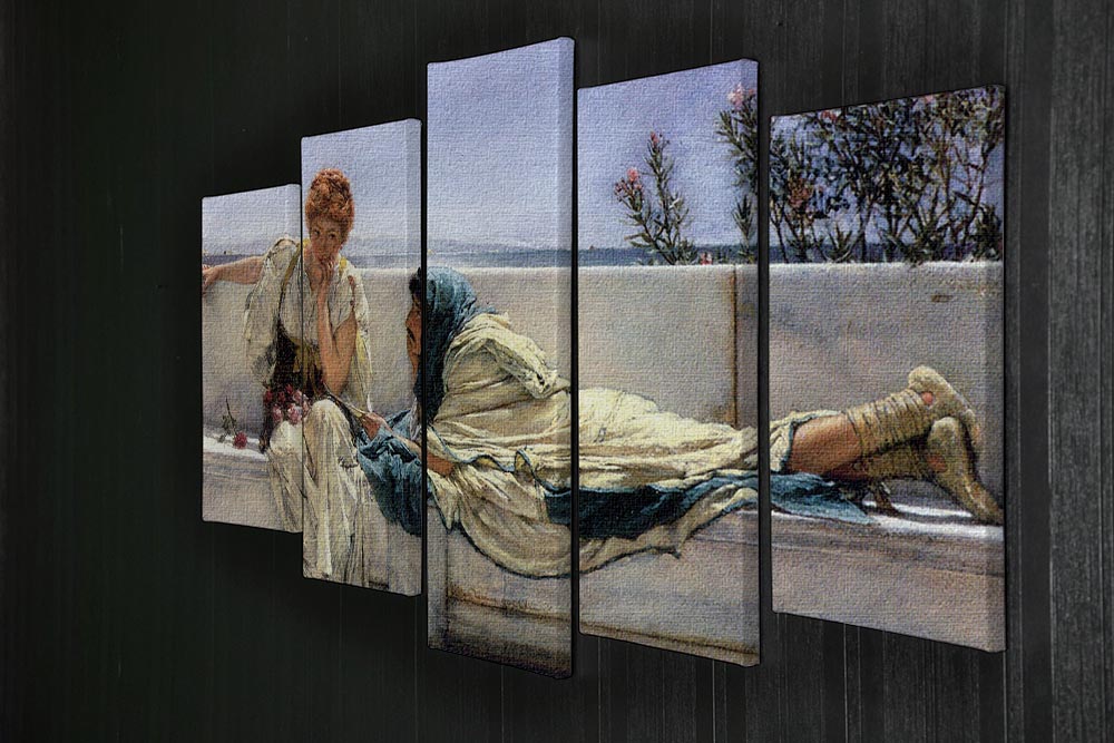 Asking by Alma Tadema 5 Split Panel Canvas - Canvas Art Rocks - 2