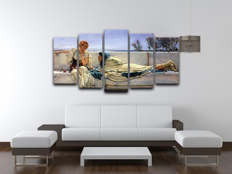 Asking by Alma Tadema 5 Split Panel Canvas - Canvas Art Rocks - 3