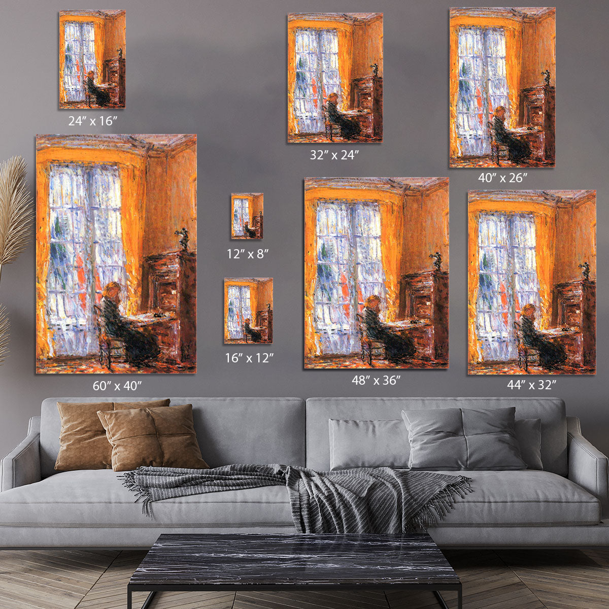 At the desk by Hassam Canvas Print or Poster - Canvas Art Rocks - 7