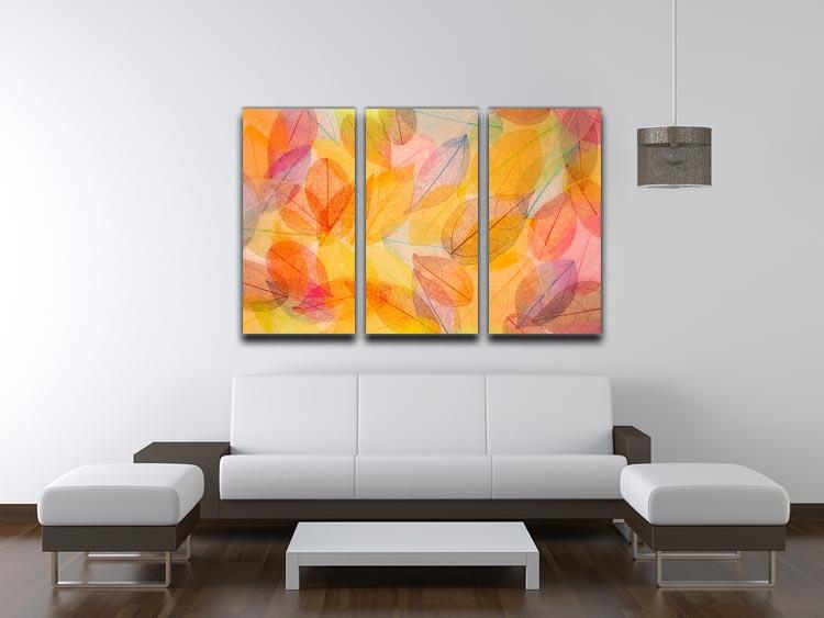Autumn background 3 Split Panel Canvas Print - Canvas Art Rocks - 3