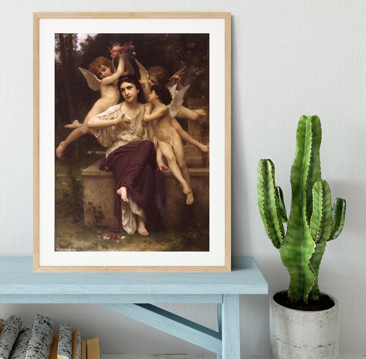 Ave de printemps By Bouguereau Framed Print - Canvas Art Rocks - 3