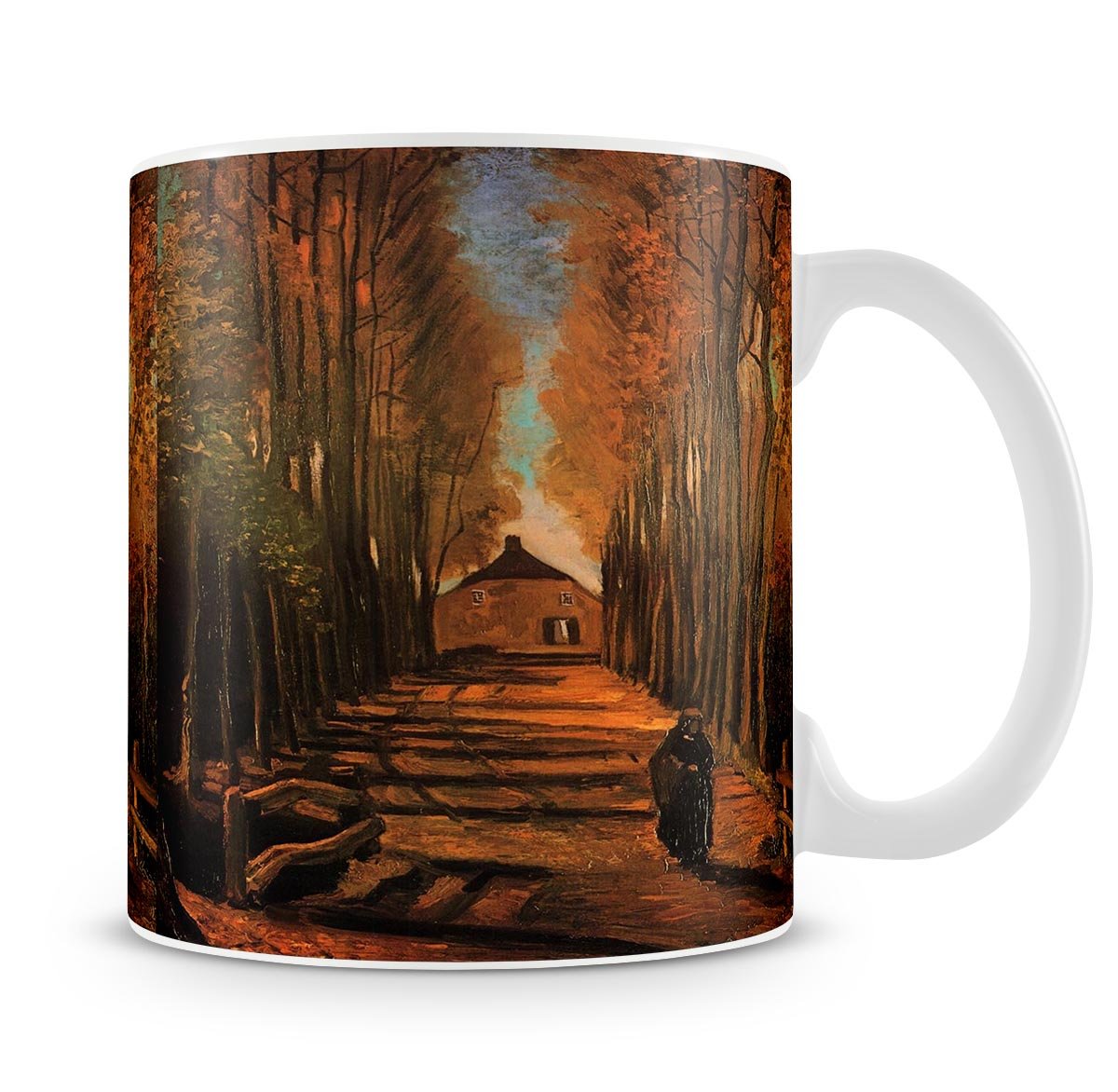 Avenue of Poplars in Autumn by Van Gogh Mug - Canvas Art Rocks - 4
